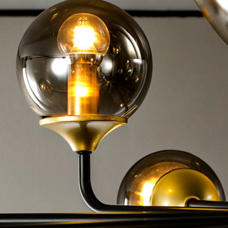 Contemporary Globe Chandelier Lights Glass Chandelier Light Fixture for Living Room