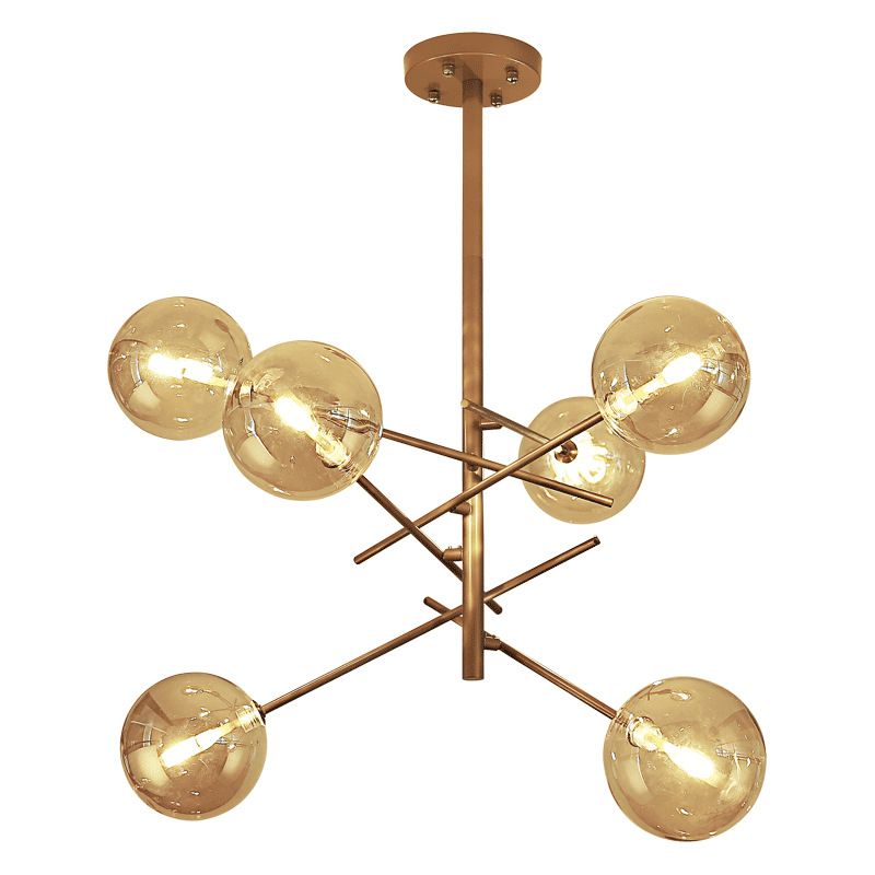 Lampada lampadario di vetro molecolare Minimalismo lampadario oro lampadario