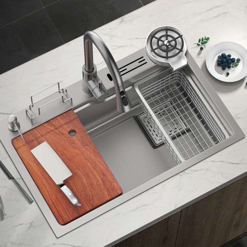 Contemporary Style Kitchen Sink Kitchen Sink with Soap Dispenser