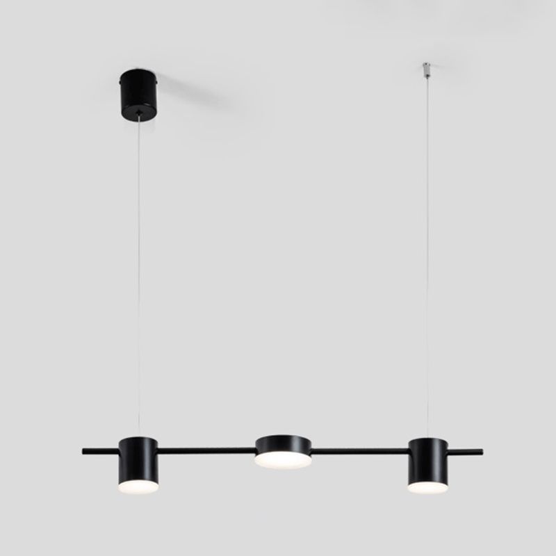 Lámparas de suspensión LED de restaurante LED de múltiples cabezas de araña de araña de isla metálica moderna