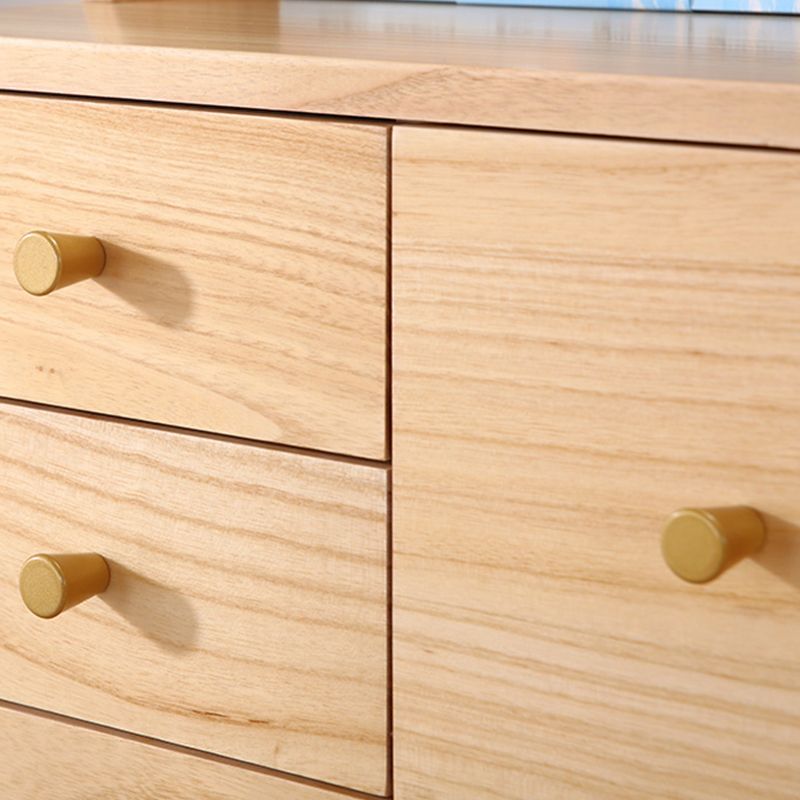 15.74" Wide Accent Chest with Straight Legs Contemporary Chest with 6 Drawers