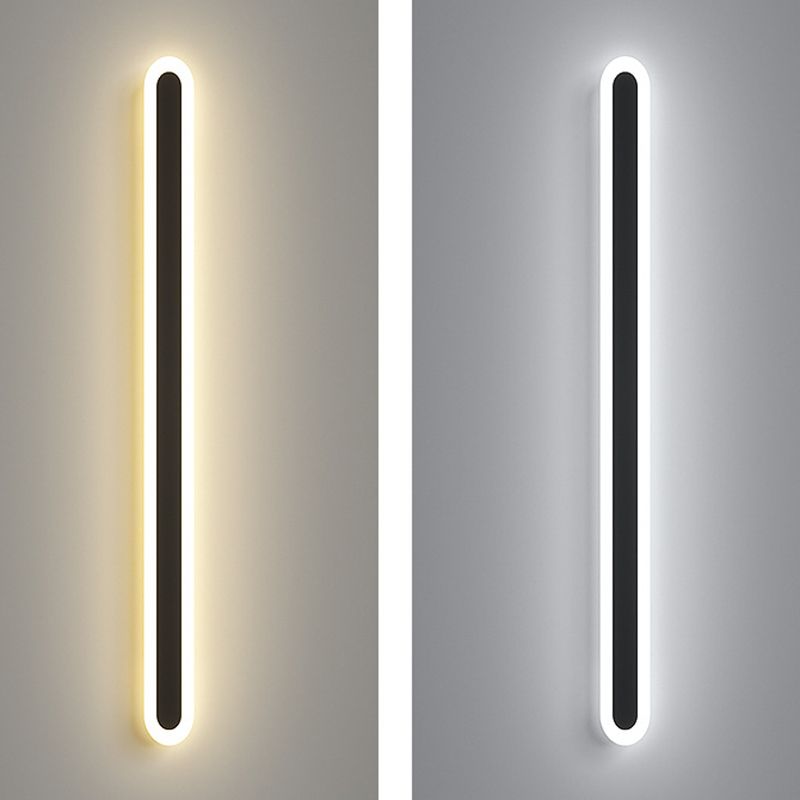 Langstreifen Schatten Wandbeleuchtung moderner nordischer Metall 1 Light Leuchtenlampe
