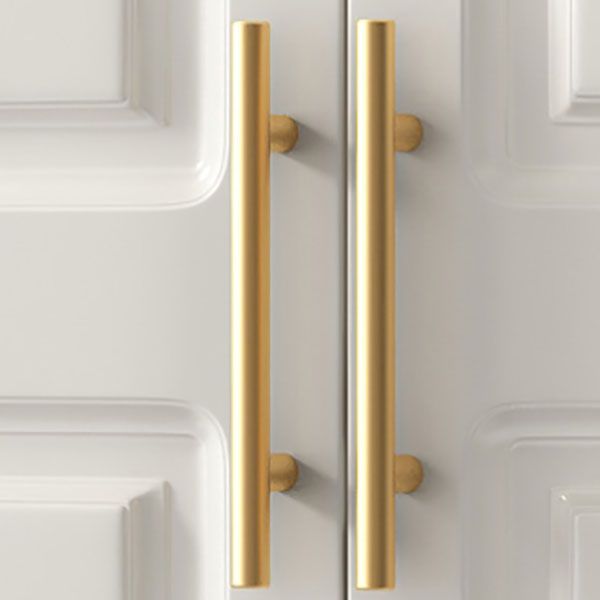 French Country Wardrobe White Colour Wooden Wardrobe Closet With 2 Drawers