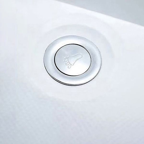 Back to Wall Rectangular Bath Antique Finish Soaking Modern Bathtub