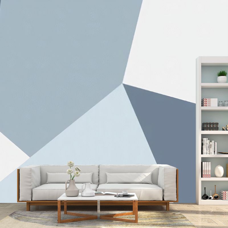 Whole Wall Covering for Accent Wall Color Block of Irregular Design in Fresh Color, Water-Resistant