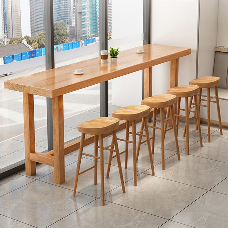 1/2/5/6/11 Pieces Table and Stool Set Modern Rectangular Pub Set