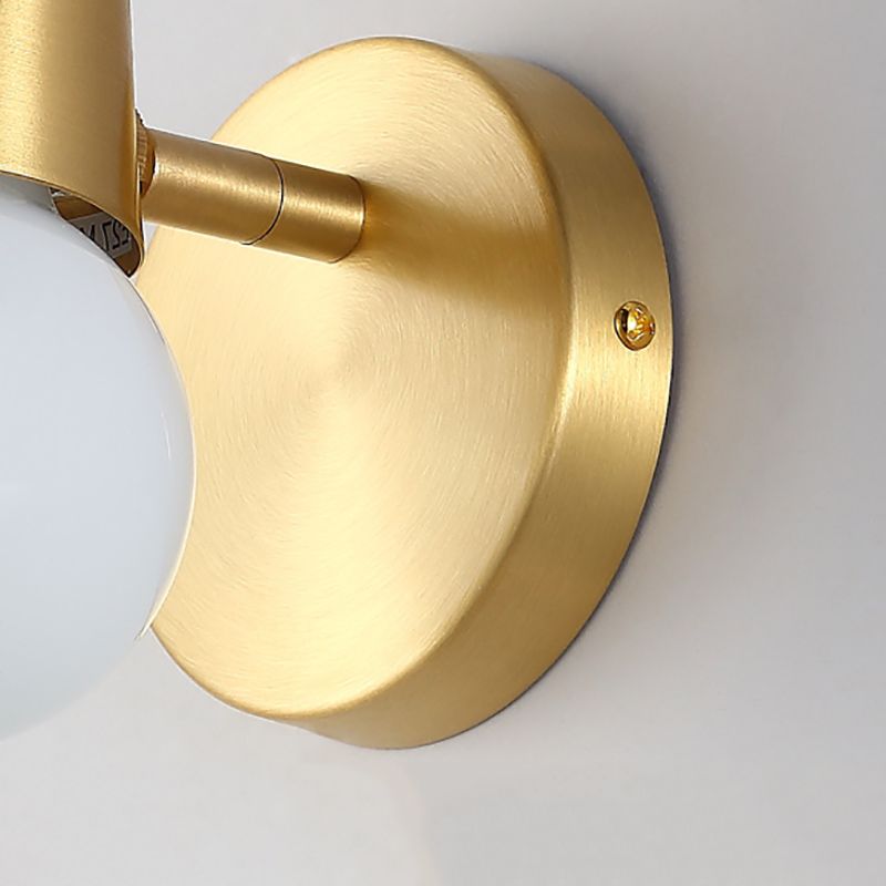 Nordic Style Copper Vanity Light Antlers Shape Vanity Lamp for Shower Room