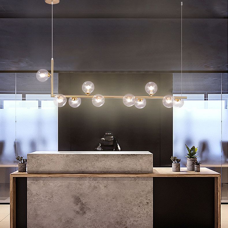 10 Lichte keukeneiland hanglage lineaire hanglampen eiland verlichtingsarmaturen