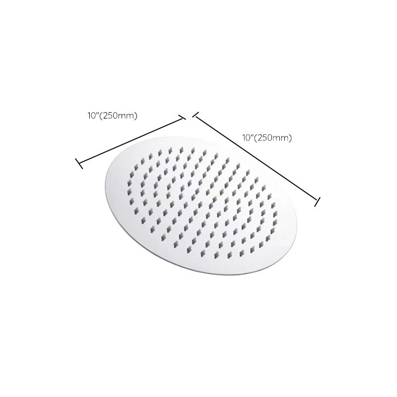 Stainless Steel Shower Head Combo Modern Fixed Shower Head for Bathroom