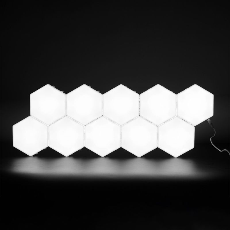 White Honeycomb Wall Sconce Light Decorative Modern Plastic LED Wall Lamp for Living Room