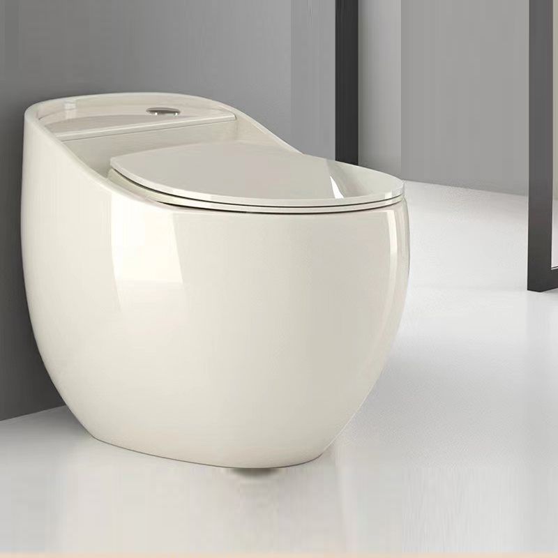 Contemporary Siphon Jet Toilet Bowl Slow Close Seat Included Urine Toilet for Washroom