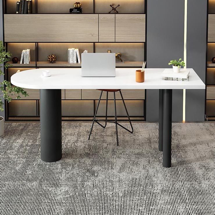 Industrial Wood Bar Table Set 1/3/4 Pcs White Free Form Bar Table with Leather Stools