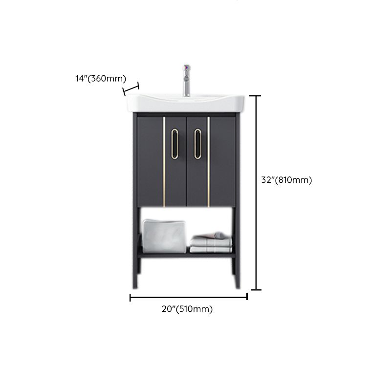 Bathroom Sink Vanity Rectangle Freestanding Mirror Standalone Cabinet Bath Vanity