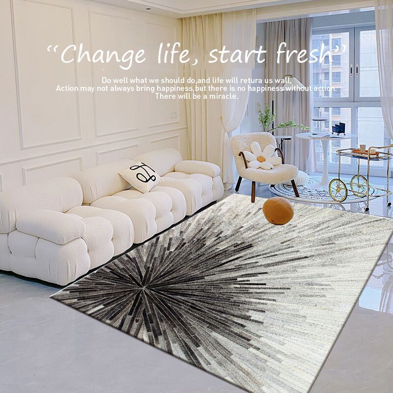 Modern Abstract Art Rug Polyester Carpet Polyester Pet Friendly Indoor Carpet for Living Room
