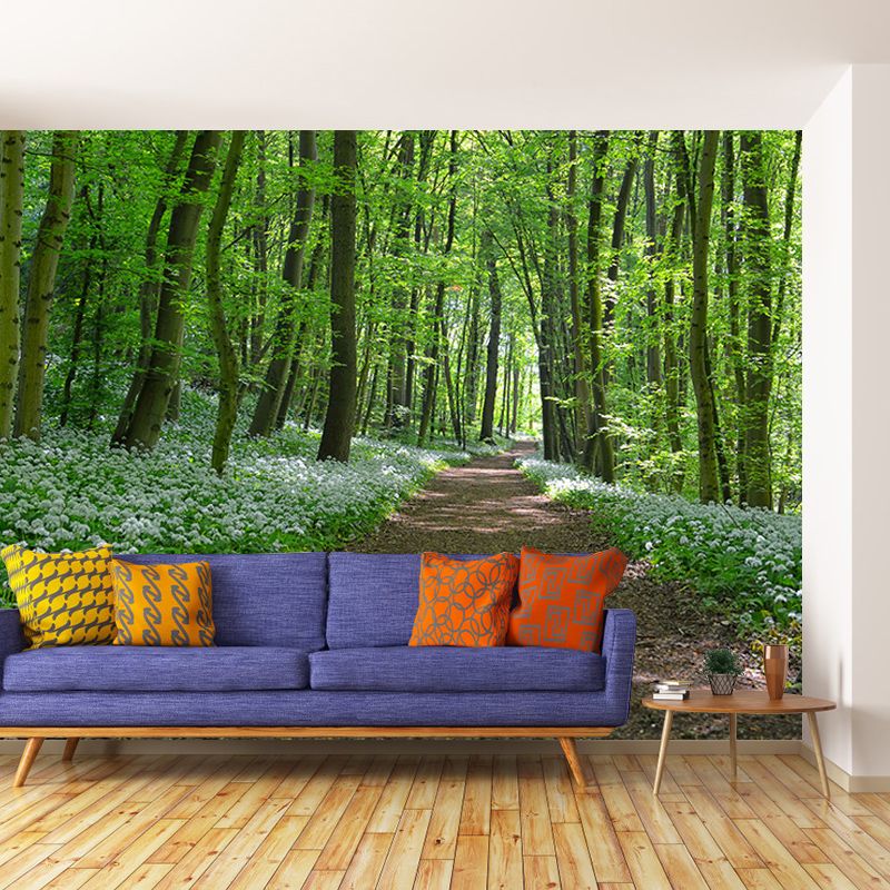 Full Size Water Resistant Forest Mural Wallpaper Modern Wall Decor, Made to Measure