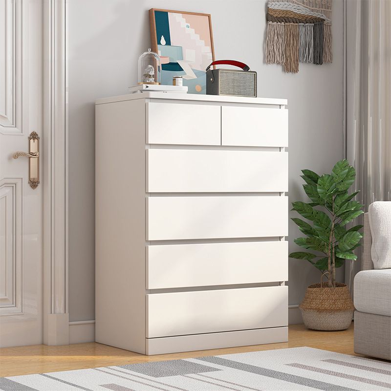 Modern Wood Accent Chest with Drawers Rectangle Chest 23.62" Long