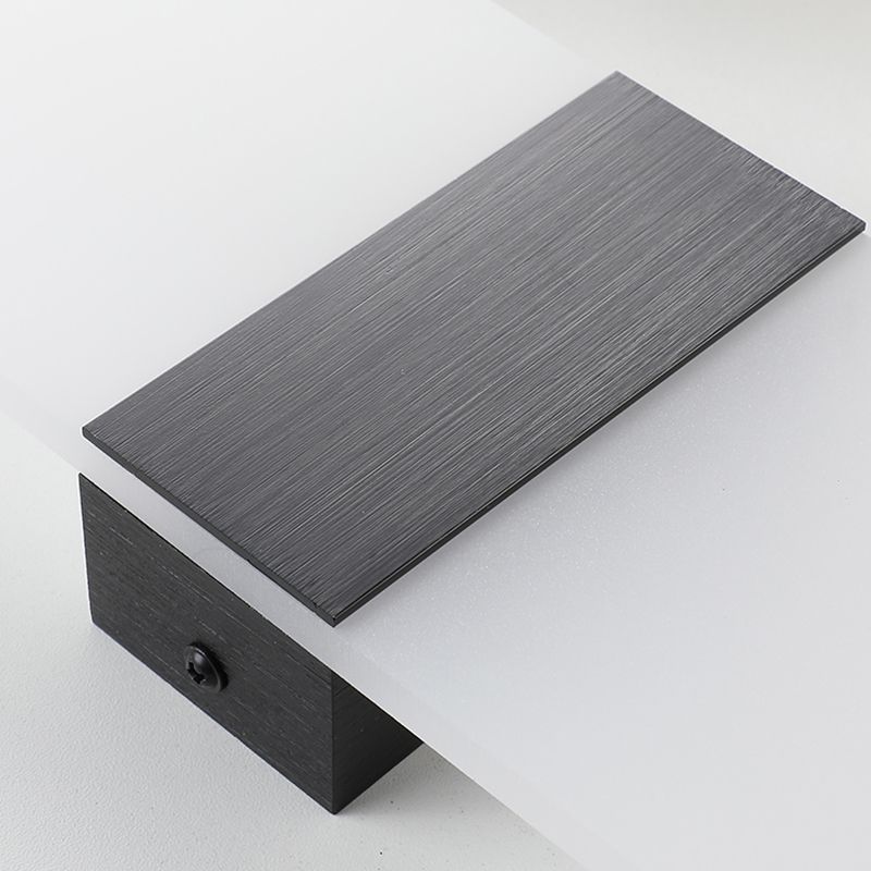 Lampada da parete per tonalità rettangolare in alluminio modernista Light Sconce a 1 luce per camera da letto