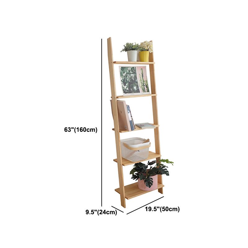 Ladder Shelf Bookcase Contemporary Bookshelf for Study Room Bedroom