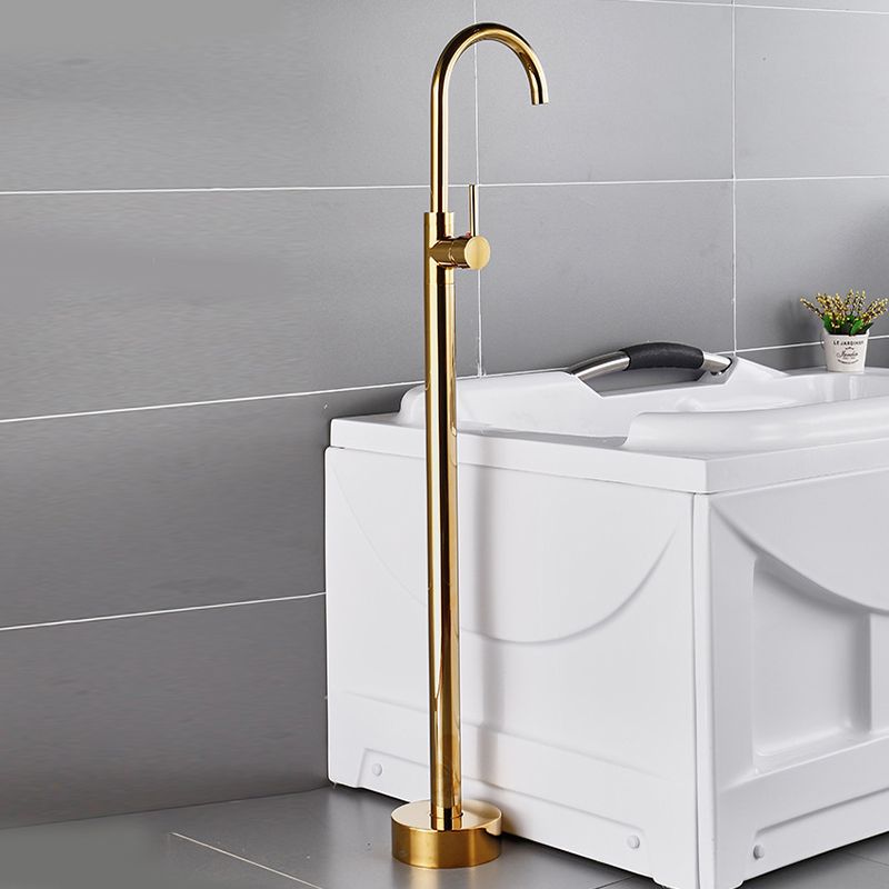 Modern Freestanding Bathtub Faucet One Handle Freestanding Tub Filler Trim