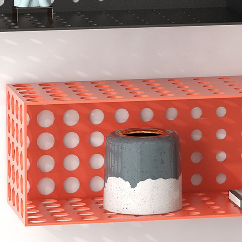 Scaffale orizzontale in ferro per unità murale contemporanea, 39,4 "l x 9,8" w x 9,8 "h