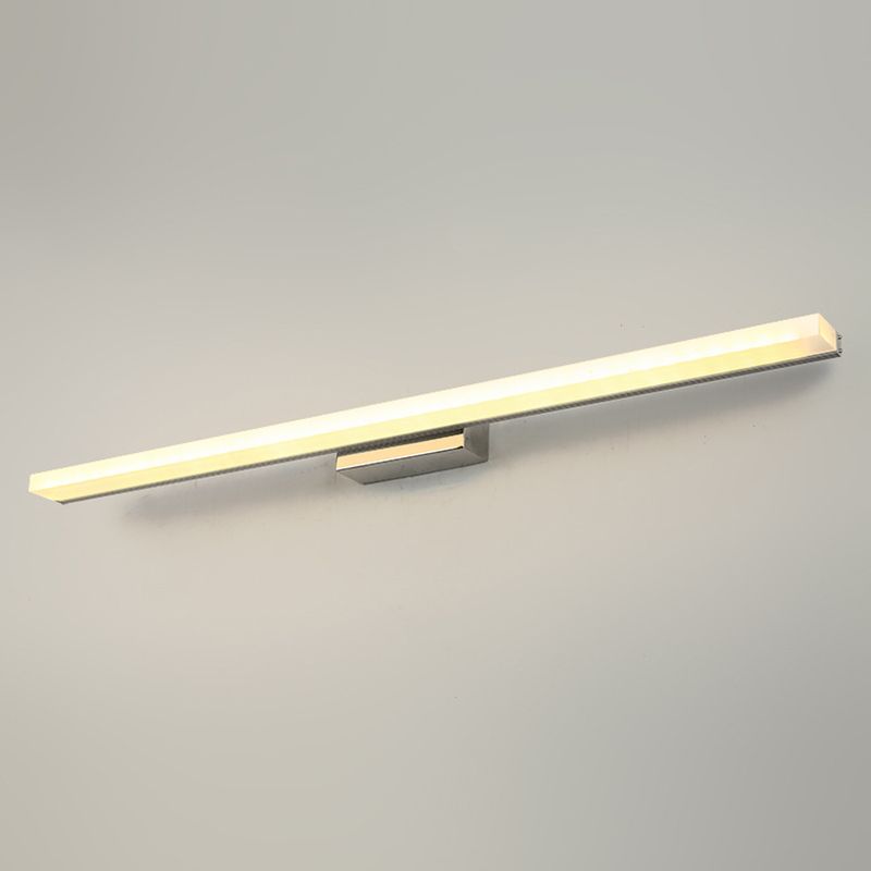 Acrylic Linear Wall Sconce Lighting Simplicity Style LED Wall Light Fixture in White