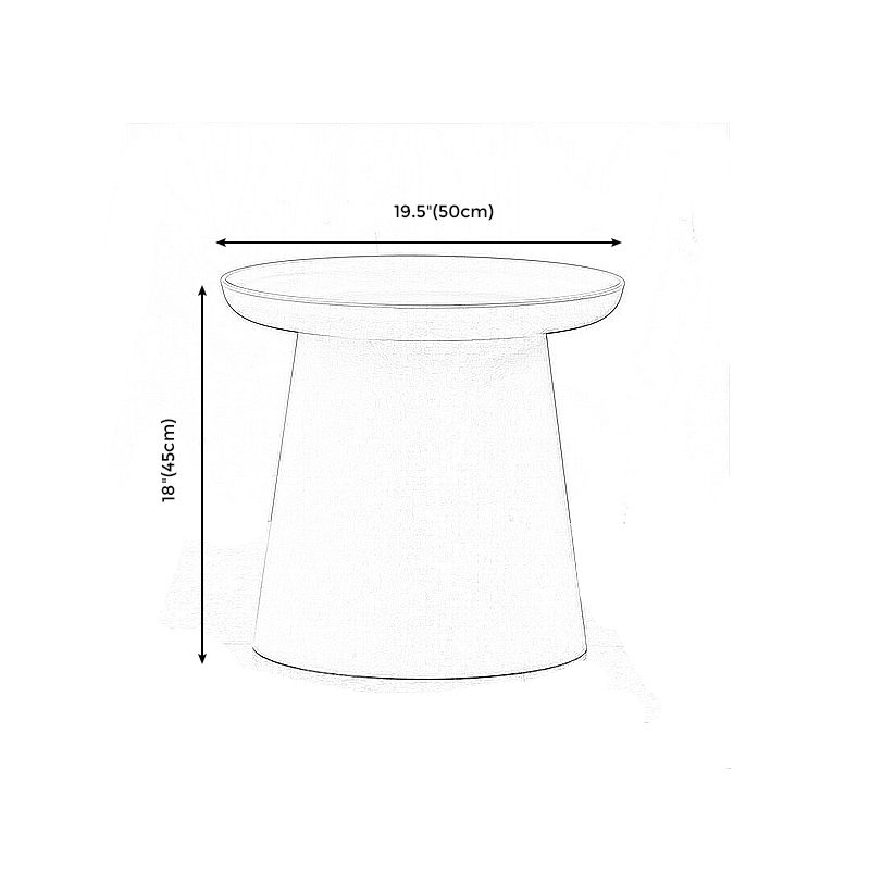 Modern Round Coffee Table Pedestal Cocktail Table for Living Room