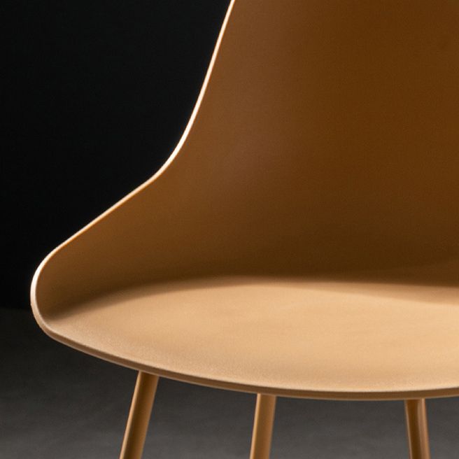 Milk Tea Shop Footrest Stool Nordic Style Matte Finish Metal Bar Stool