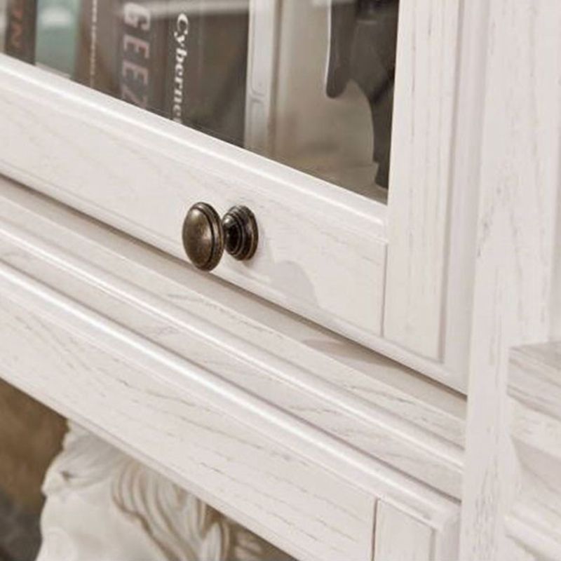 Contemporary Wooden Shelf Bookcase with Doors Standard Shelf