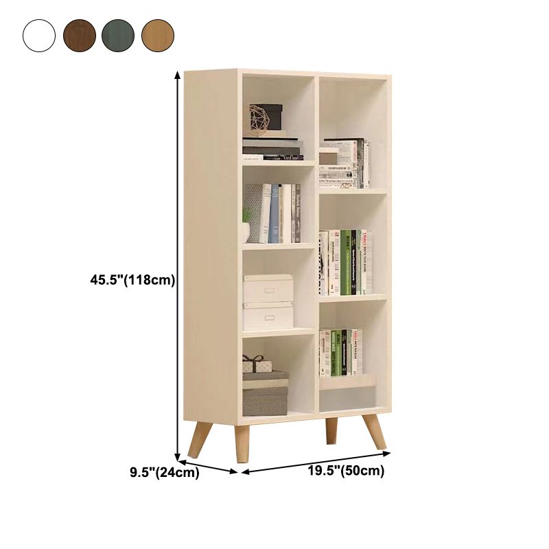 Engineered Wood Shelf Bookcase Closed Back Bookshelf for Study Room