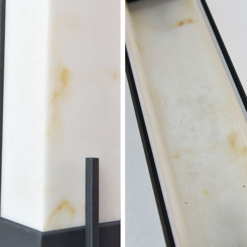 Black Wall Sconce Contemporary Wall Light Fixture for Courtyard