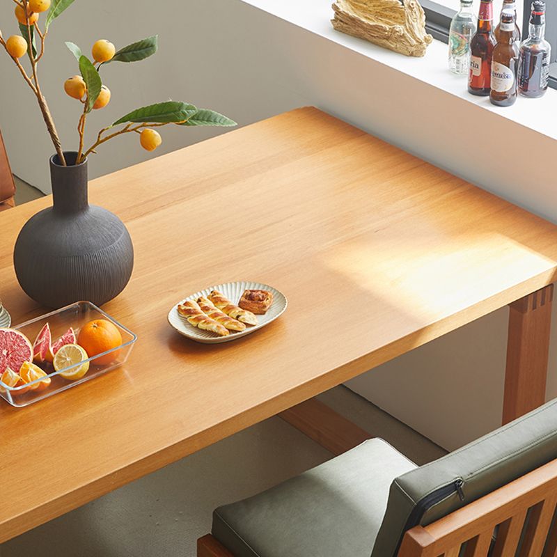 Kitchen Rectangle Dinner Table Dining Room Solid Wood Dining Table