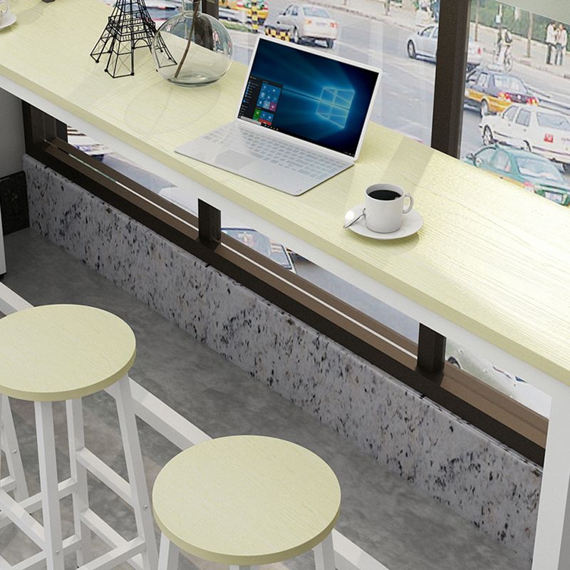 Industrial Rectangle Wood Counter Table 3/5 Pieces Bar Table Set for Cafe