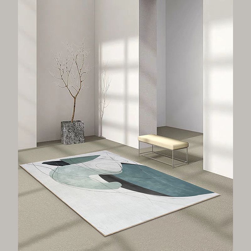 Minimalist Indoor Rug Abstract Pattern Creative Area Rug Polyester Anti-Slip Rug for Living Room