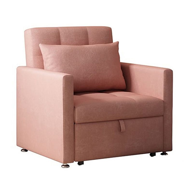 Velvet Daybed with Upholstered Contemporary Convertible Metal Bed