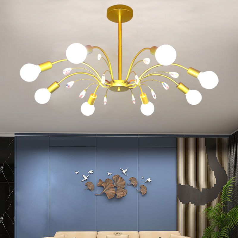 Radial Schatten Kronleuchter Lichter zeitgenössische Metallleuchterbeleuchtung