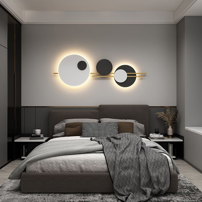 Estilo nórdico Luz de pared de metal Colorido LED LED Disconce para sala de estar