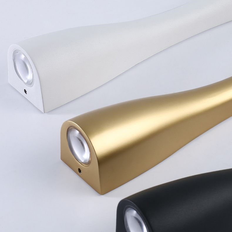 Moderni tubi in stile minimalista lampada montata a parete 2 luci illuminazione montata a parete con tonalità in alluminio