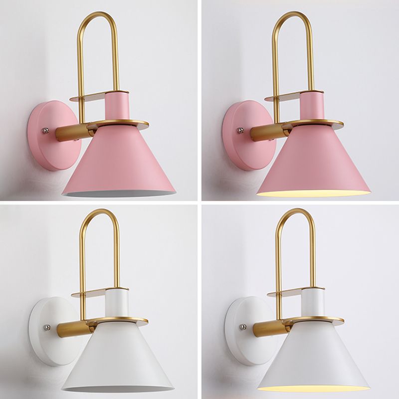 Accesorio de iluminación de pared cónica de estilo nordic