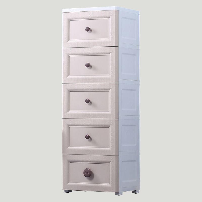 Contemporary Style Non-Hanging Armoire Plastic Home Storage Cabinet