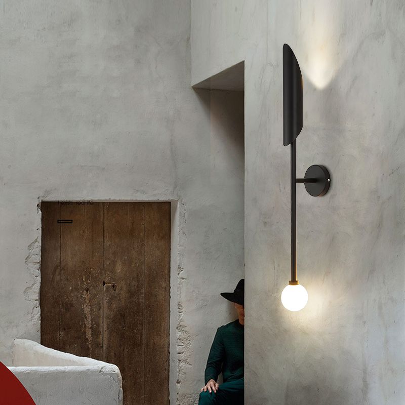 Metal Shaded Wall Mounted Lighting Minimalist Wall Light Fixture for Living Room