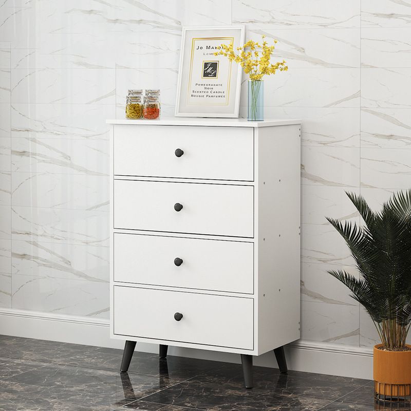 Modern Accent Chest with Straight Legs and Drawers Storage Cabinet
