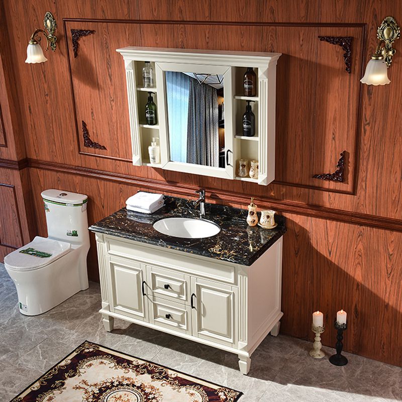 Traditional Freestanding Bathroom Vanity Solid Wood Bathroom Vanity Set for Bathroom