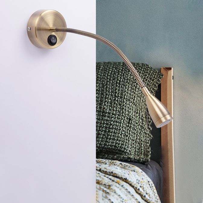 Metal Wall Light Sconces Minimalism 1 Light Wall Mounted Lamp