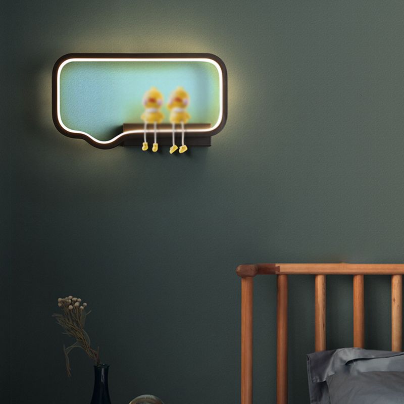 Metal Geometric LED Light Fixture Modern 1 Light Wall Sconces (Decoration not included)