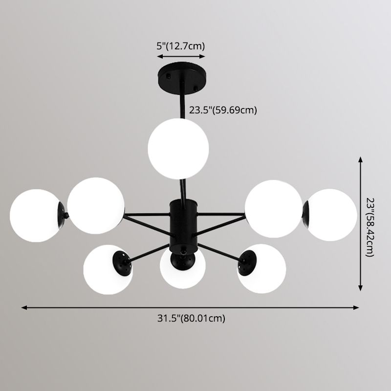 Aparte de iluminación de latón completo de estilo negro