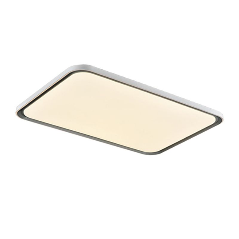 Geometric Contemporary Flush Mount Acrylic LED Ceiling Flush in White