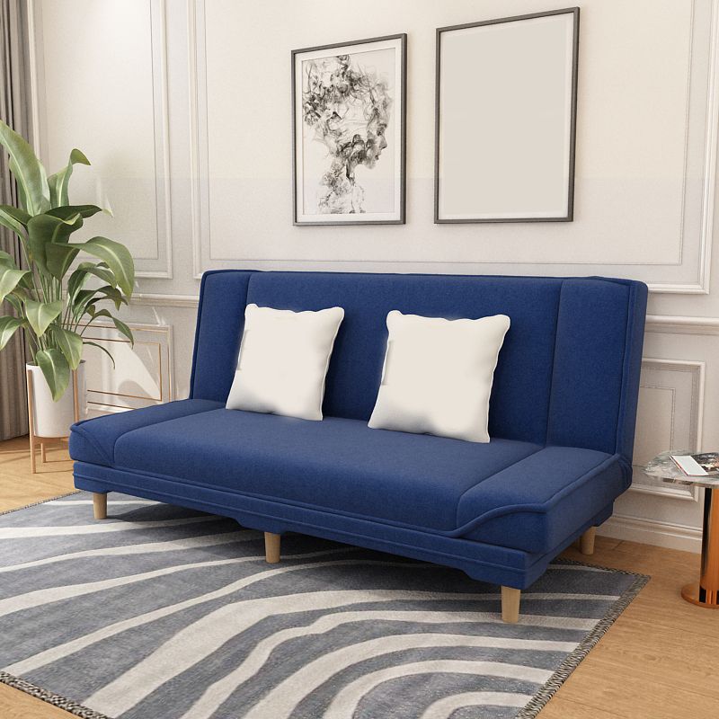 31.5 " H Contemporary Linen Armless Convertible Sleeper Sofa