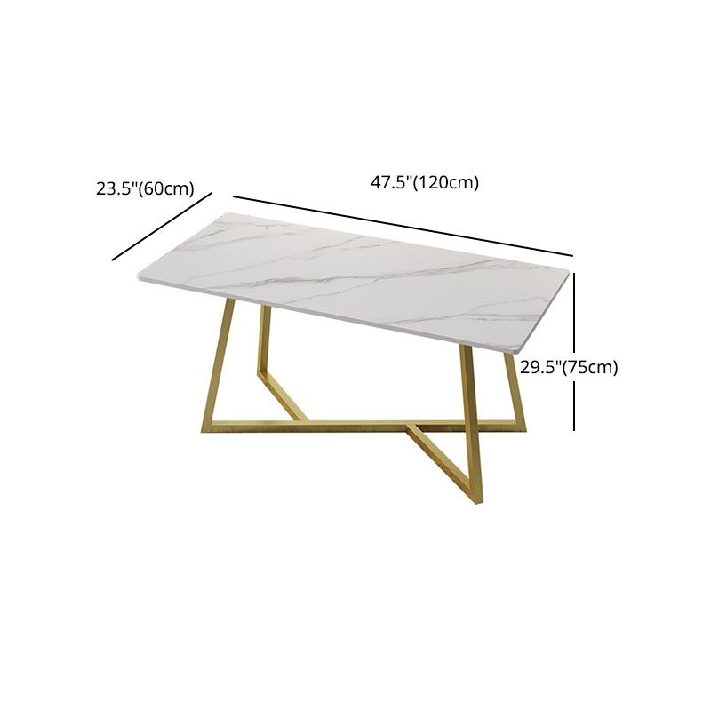 Glam Style 1/2/5 Pieces Dining Table Set Sintered Stone Table and Chair Set