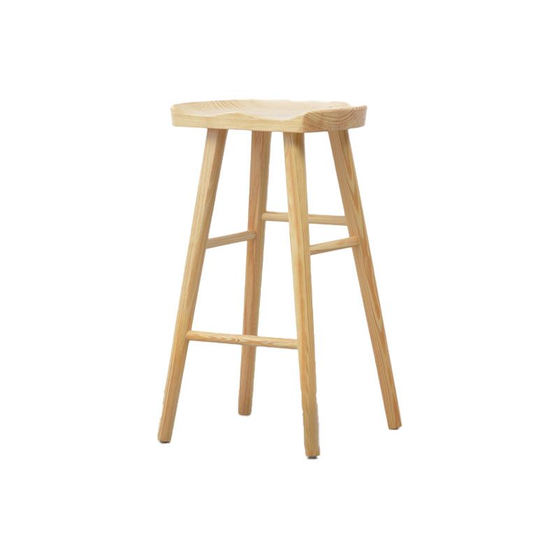 Modern Style Fixed Table Set 1/2 Pieces Solid Wood Rectangle Counter Set