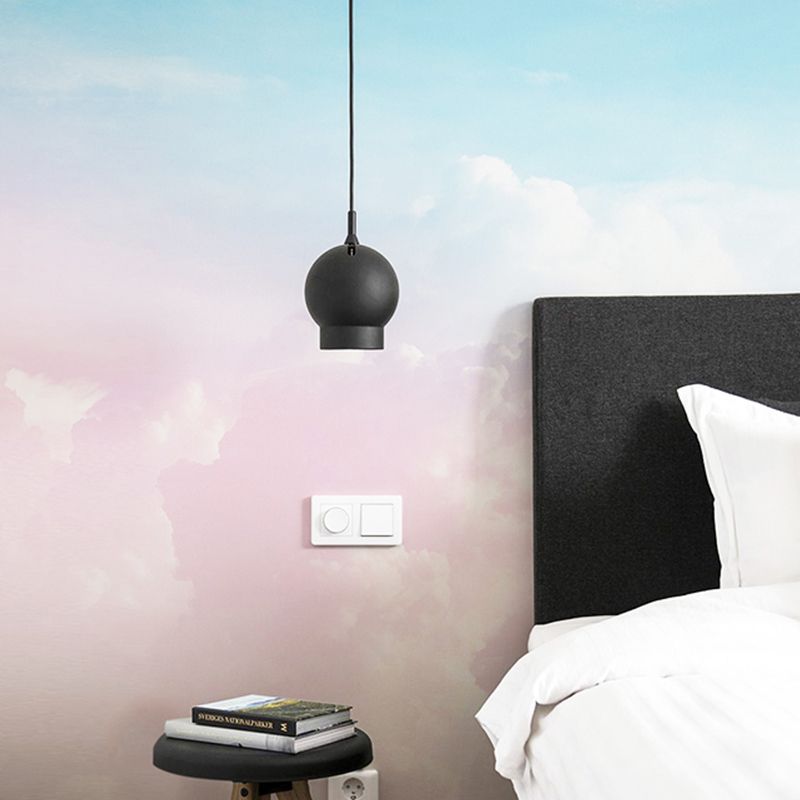 Extra Large Mural Pink Cloud and Blue Sky Non-Woven Fabric Wall Covering for Home Decor, Custom-Made